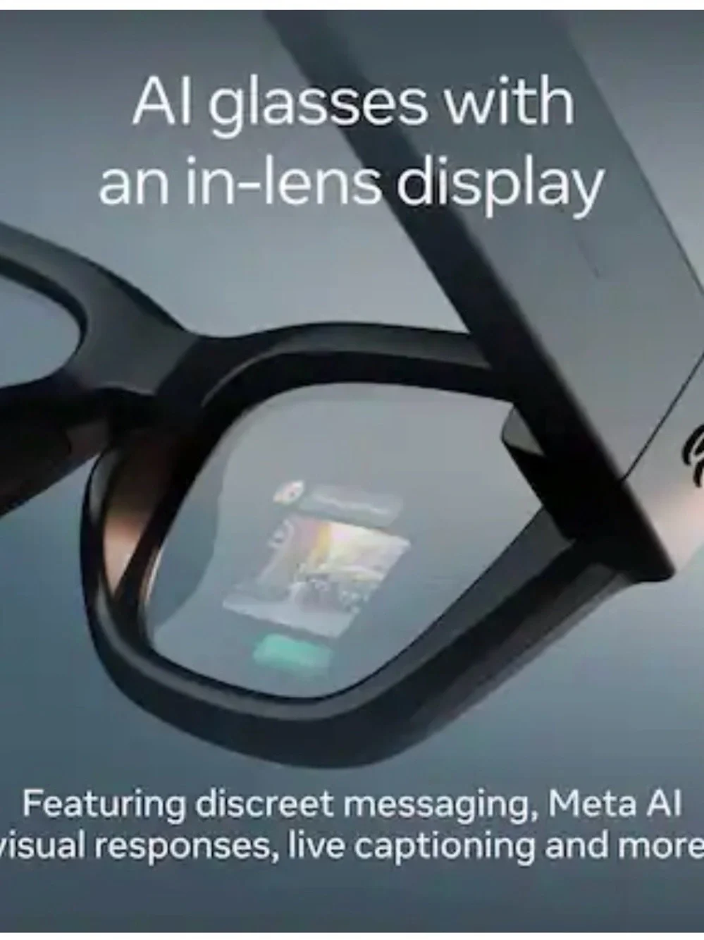 Ray-Ban Meta “Display” Black Smart Glasses with Black Band